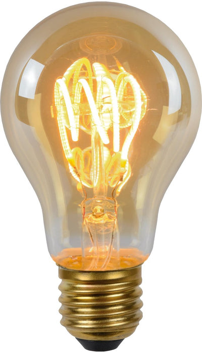 Lucide A60 – Glühlampe – ø 6 cm – LED 3 Stepdim (Speicher) – E27 – 1 x 4,9 W 2200 K – Bernstein