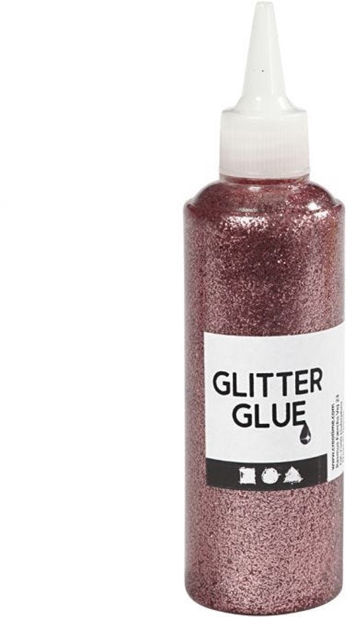 Kreativfirma Glitzer Kleber hellrosa, 118ml