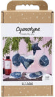 Creativ Company Hobby-Set Cyanotypie, Weihnachtsdekorationen mit Cyanotypie, Blau, Silber, 1 Box