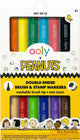Ooly – x Peanuts – Snoopy doppelseitige Marker und Stempel – 12 Stück