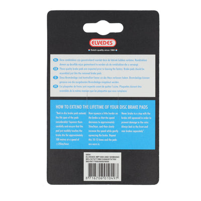 Scheibenbremsbelagsatz Elvedes organisch Shimano BR-M666, M785, M985, M988, R785, RS785 (1 Paar)