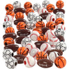 Creativ Company Sportperlen, Größe 11-15 mm, Lochgröße 3-4 mm, ca. 220 Stück, verschiedene Farben, 270 g 1 Karton