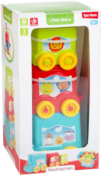 Toi-Toys kleine Sterne Baby Stapel Tower Zug, 3dlg.