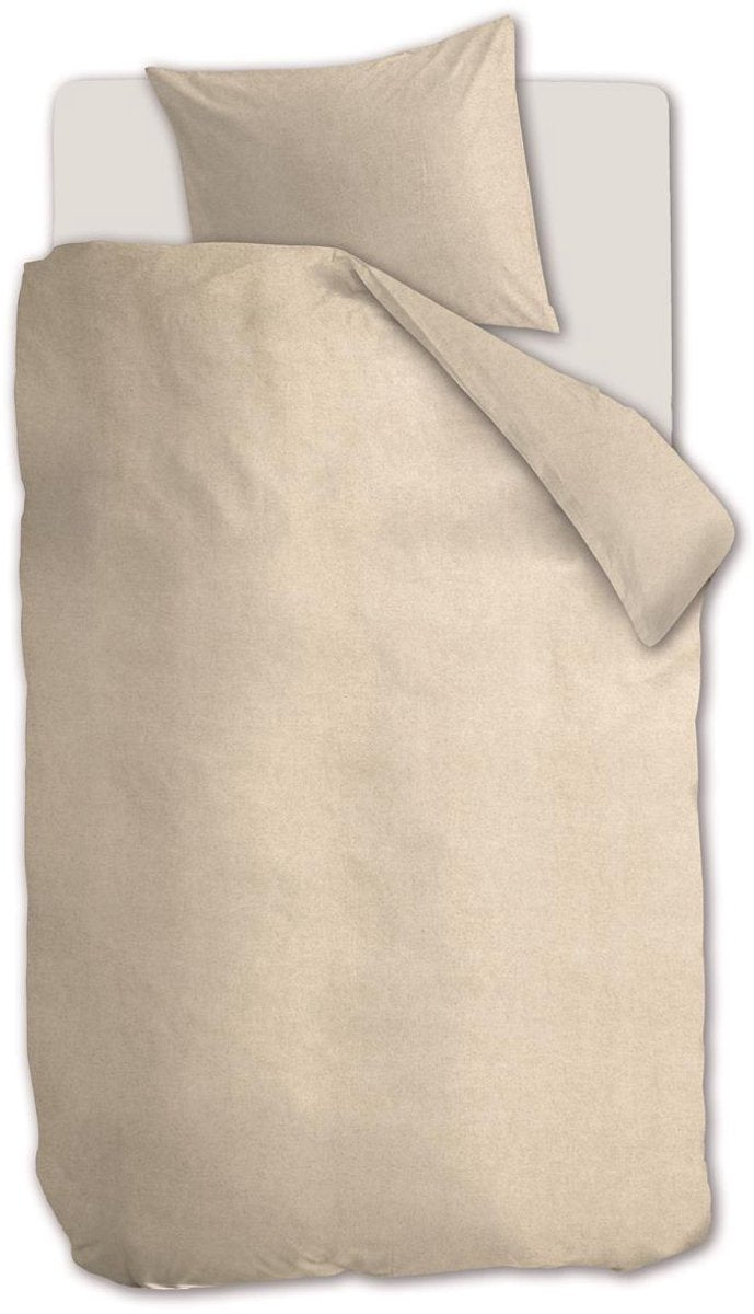 Bettwäschehouse Frost Bettbezug – einfarbig – Einzelbett – 140 x 200 220 – heller Sand