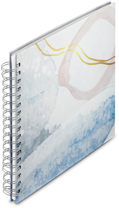 Hama Spiralfotoalbum - Aquarell - 28x24 - 50 Seiten - Blau
