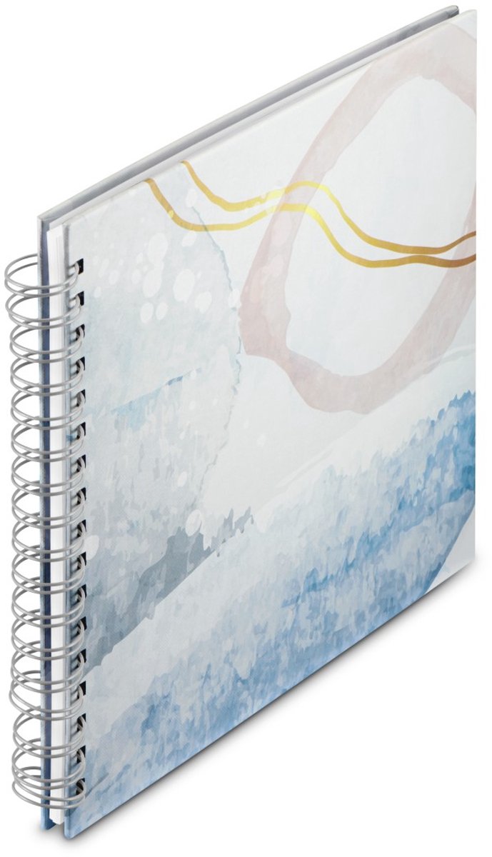 Hama Spiralfotoalbum - Aquarell - 28x24 - 50 Seiten - Blau