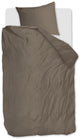 Bettwäschehaus-Wechselbettbezug – einfarbig – Einzelbett – 140 x 200 220 – Taupe