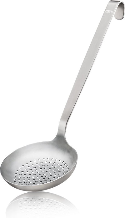 Gefu Baseline Skimmer – Servierlöffel aus Edelstahl mit Löchern – 32 cm