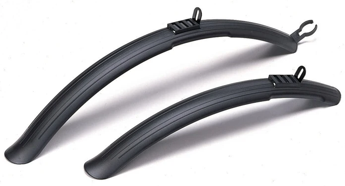 Sunnywheel 28 Zoll Plastikdruckkotflügel Set schwarz 43 mm