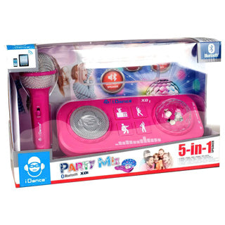Idance Party Mix Set Pink mit Licht, Klang und Mikrofon