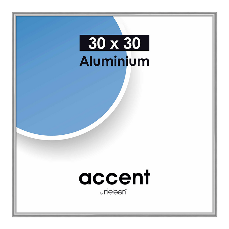 Nielsen Design Nielsen Fotorahmen 54123 Akzent glänzend Silber 30x30 cm