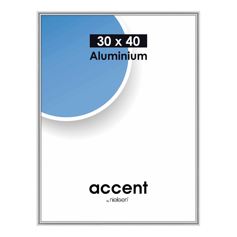 Nielsen Design Nielsen Fotorahmen 59844 Akzentmatte Silber 30x45 cm