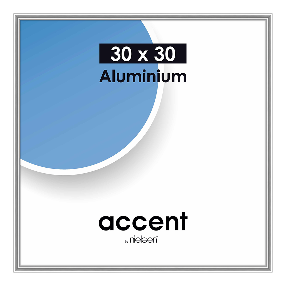 Nielsen Design Nielsen Fotorahmen 54124 Akzentmatte Silber 30x30 cm