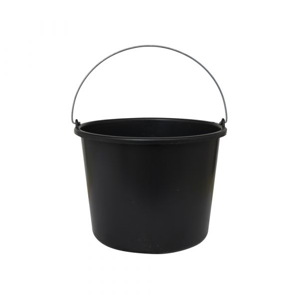 Eimer Plastik schwarz 12 Liter