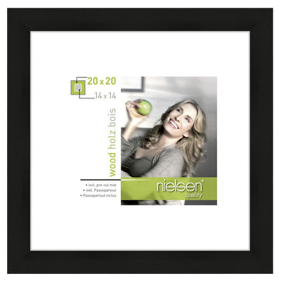 Nielsen Design Nielsen Fotorahmen 8988051 Apollon Black 20x20 14x14 cm