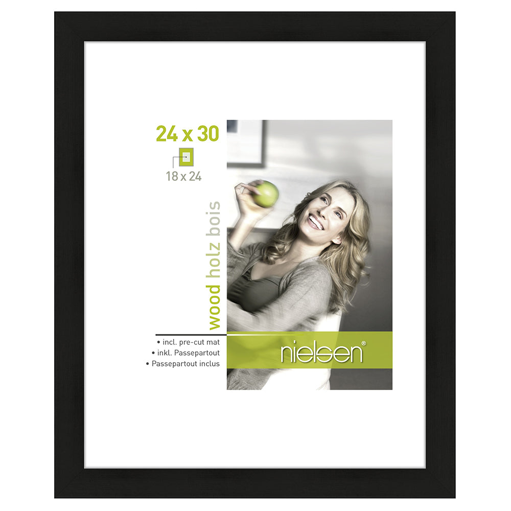 Nielsen Design Nielsen Fotorahmen 8988006 Apollon Black 24x30 18x24 cm