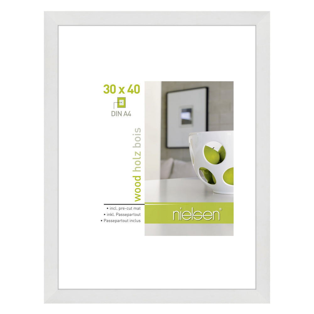 Nielsen Design Nielsen Fotorahmen 8988017 Apollon Weiß 30x40 21x29.7 cm