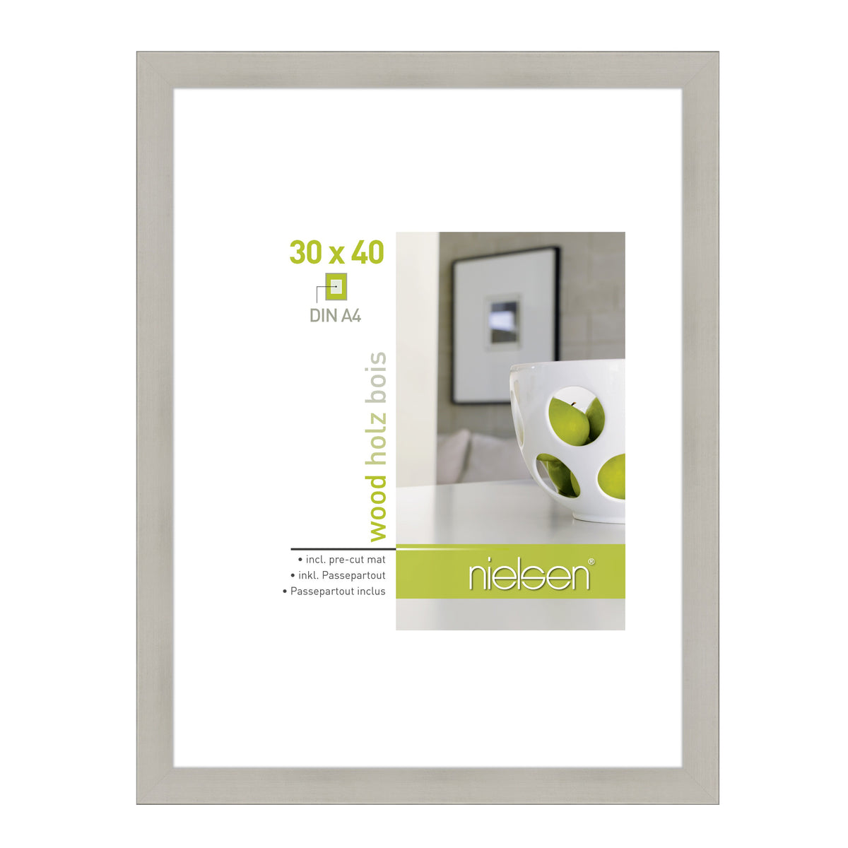 Nielsen Design Nielsen Fotorahmen 8988020 Apollon Silber 30x40 cm