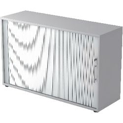 Bach Rolltorschrank Hammerwerk Matrix 200 x 40 x 74,8 cm Grau, Silber