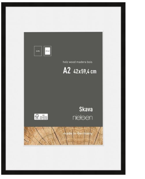 Nielsen Design Nielsen Fotorahmen 6341100 Skava Schwarz A2 42x59,4 cm