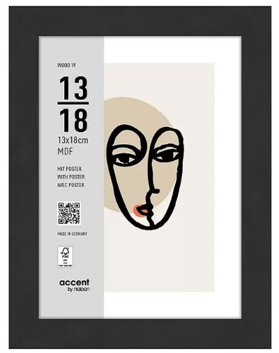 Nielsen Design Nielsen Fotorahmen 3232201 Holz 19 schwarz 13x18 cm