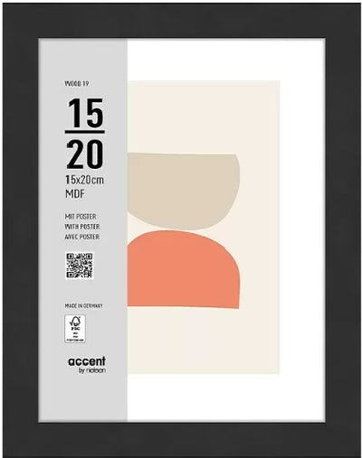 Nielsen Design Nielsen Fotorahmen 3217201 Holz 19 Schwarz 15x20 cm