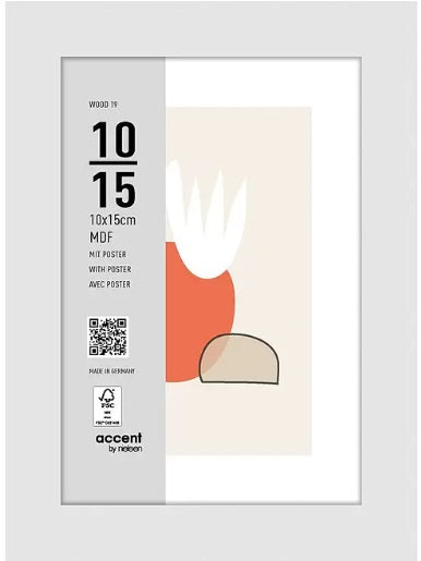 Nielsen Design Nielsen Fotorahmen 3211202 Holz 19 weiß 10x15 cm