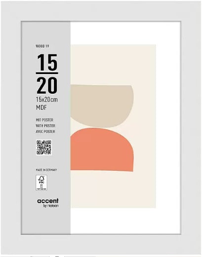 Nielsen Design Nielsen Fotorahmen 3217202 Holz 19 weiß 15x20 cm