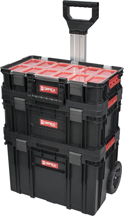 Qbrick System Werkzeugwagen System Two Plus – Set inklusive Werkzeugkoffer und Organizer
