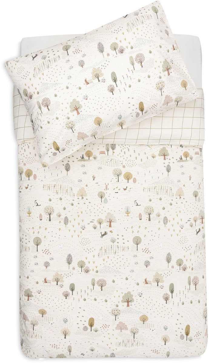 Jollein Bettbezug mit Kissenbezug – 100 x 140 cm – Tiny Park