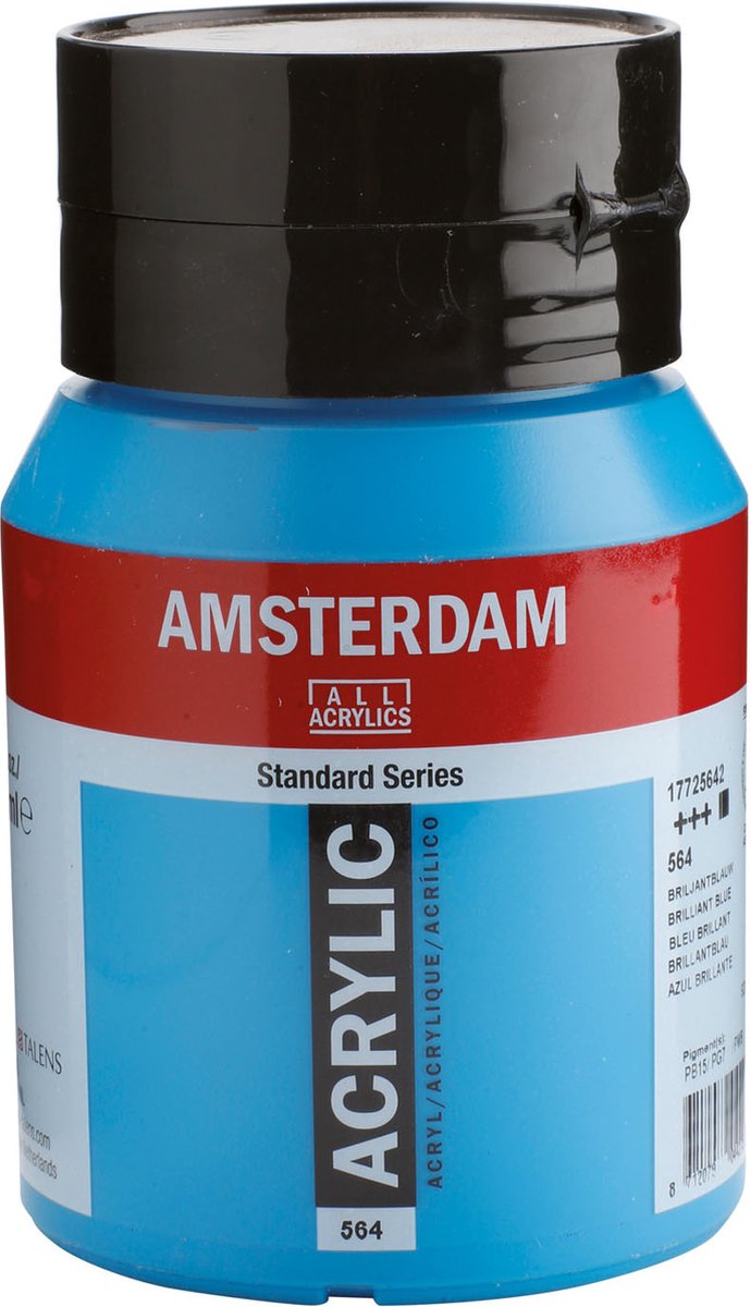 Acrylfarbentopf der Amsterdamer Standardserie 500 ml Brillantblau 564