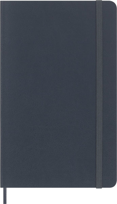 Moleskine Vegea Notizbuch Capri groß (13 x 21 cm), linierter Softcover – Petroleum (Box)