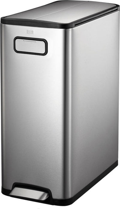 Eko - ecofly Treteimer 30 Liter - Edelstahl - Edelstahl matt - Abfalleimer