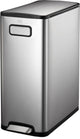 Eko - ecofly Treteimer 30 Liter - Edelstahl - Edelstahl matt - Abfalleimer