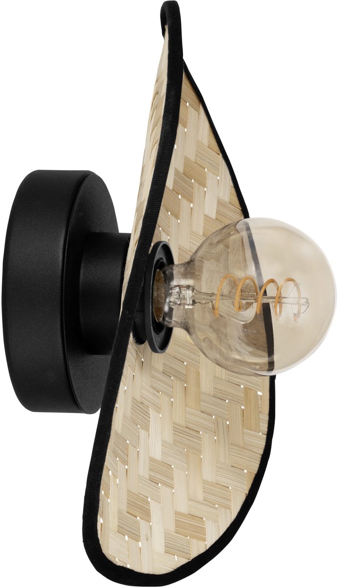 Eglo Marywell Wandleuchte – E27 – 30 cm – Schwarzbraun – Holz