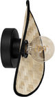 Eglo Marywell Wandleuchte – E27 – 30 cm – Schwarzbraun – Holz
