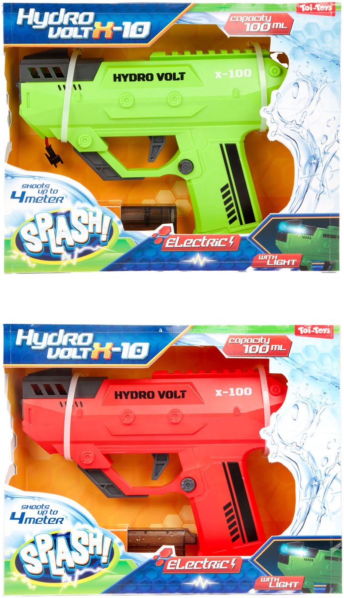 Splash Electric Water Gun Wave mit hellgrünem Rot
