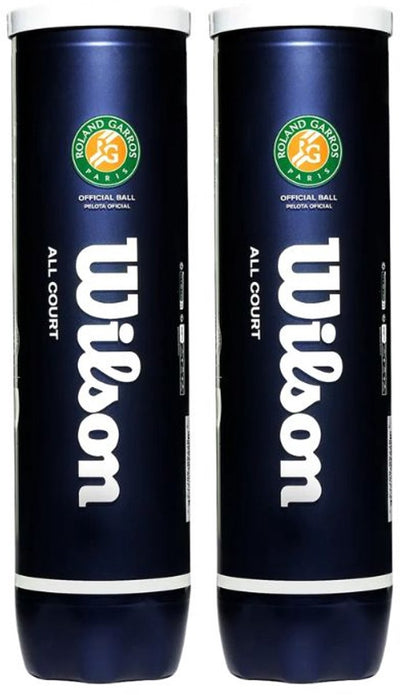 Wilson Roland Garros All-Court-Tennisbälle – 4 Dosen – 2 Dosen