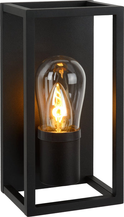 Lucide Carlyn - Badezimmerwandleuchte - 1xE14 - IP54 - Schwarz