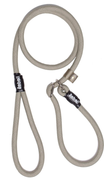 Rebel Petz Hundeleine – Trainingsleine – Taupe – L – 12 mm x 140 cm