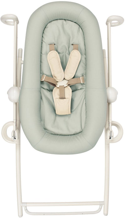 Béaba Sitter Relax Up Down Plus – 4 höhenverstellbar – bis 9 kg 9 Monate – inklusive Sitzverkleinerer – Seegras – Schaukelstuhl
