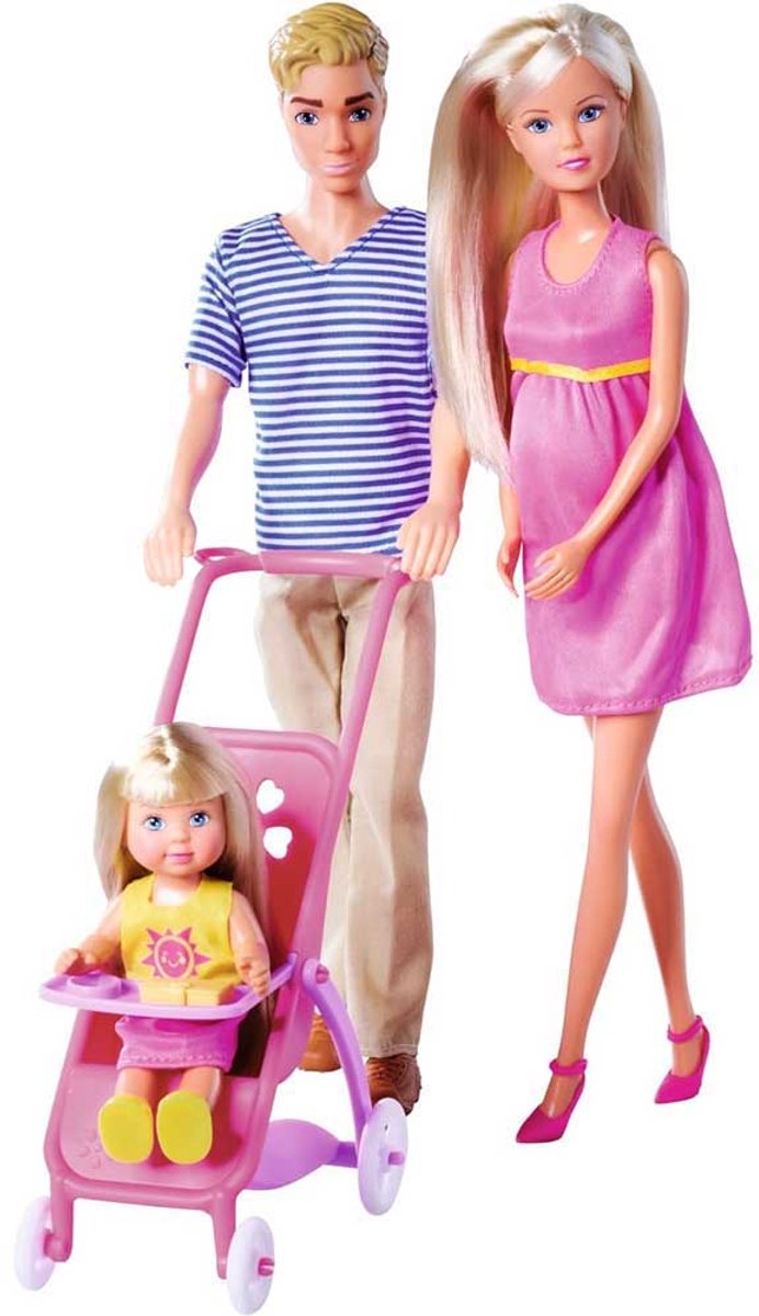 Simba Steffi Love Happy Family Puppe rosa – 105733673