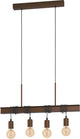 Eglo Townshend 4 Hängelampe – E27 – 70 cm – braun