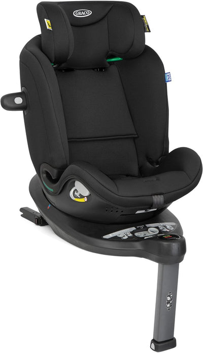 Graco turn2me wachsen i-size r129 - midnight - 360º drehbarer Autositz nach hinten und vorne - von 40 bis 125 cm (von der Geburt bis ca. 7 Jahre)