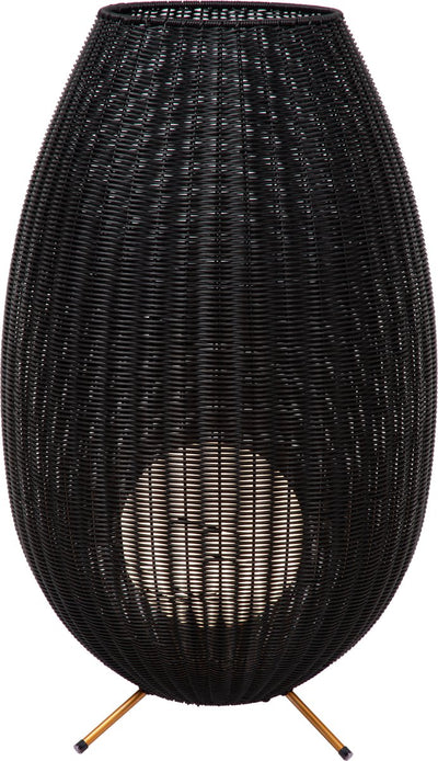 Lucide Colin IP44 – wiederaufladbare Stehleuchte für drinnen und draußen – wiederaufladbarer Akku – LED 3 Stufen dimmbar – 1 x 3 W 3000 K – IP44 – Schwarz