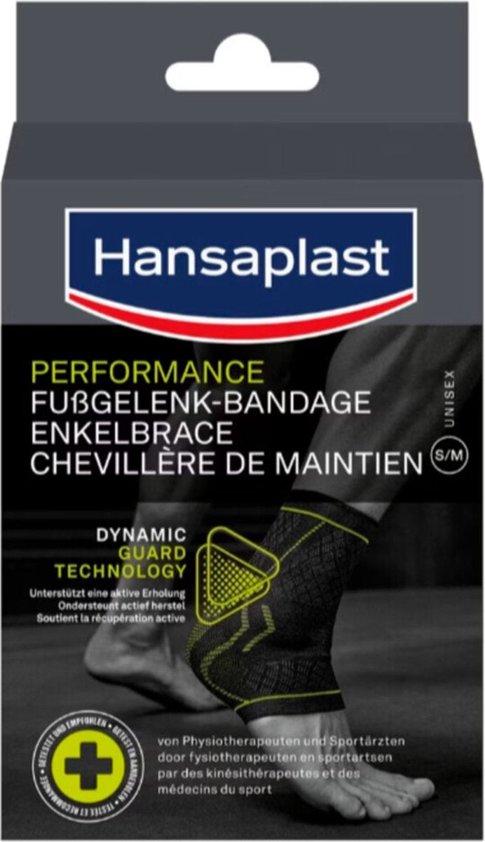 Elastoplast Performance Sports Knöchelbandage – Knöchelstütze – Einheitsgröße – Schwarz – 1 Stück
