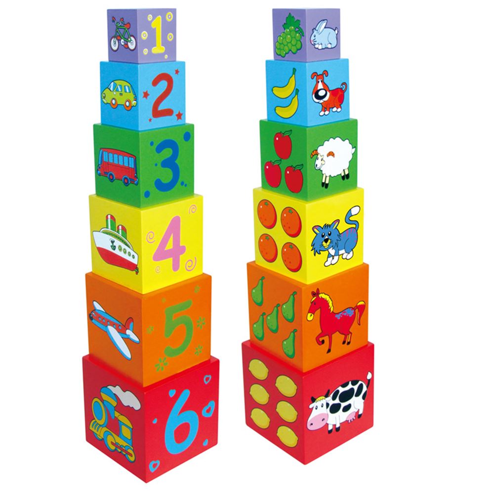 Viga-Stapelboxen, Maße 48x11x11 cm, 6 Teile 1 Set