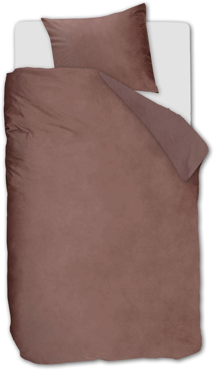 Ambiante samtiger Bettbezug – Einzelbett – 140 x 200 220 cm – rosa