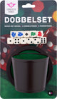 Pokerbecher mit Deckel und Würfel