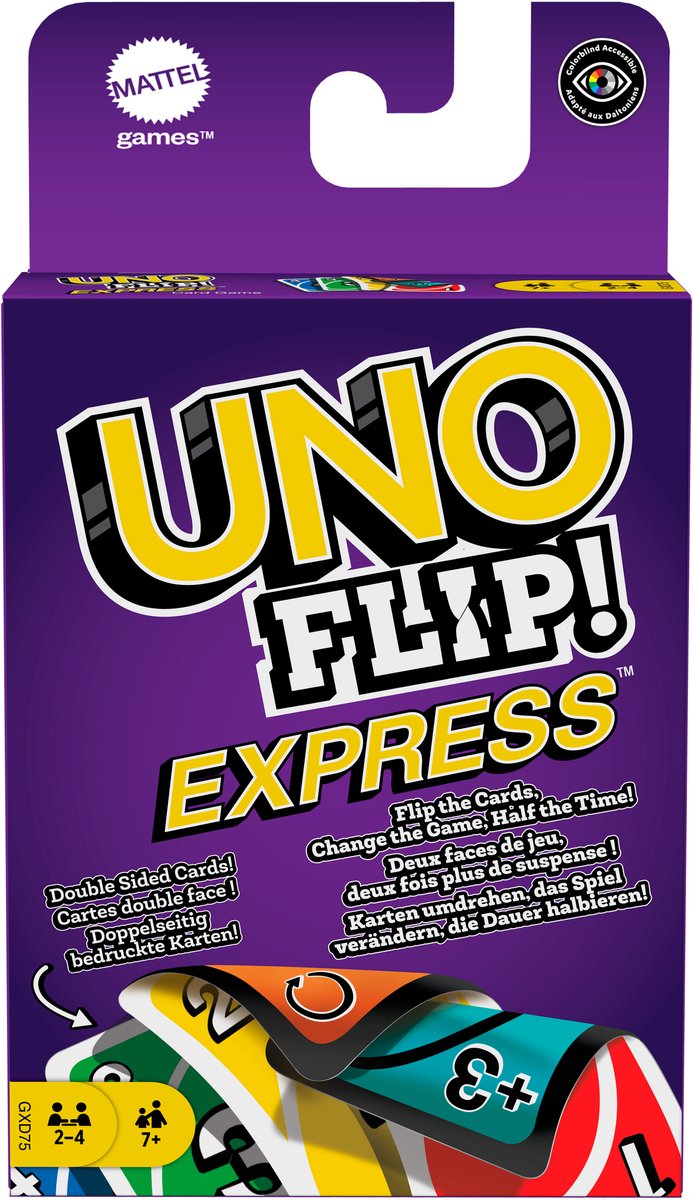 Mattel-Spiele Uno Flip – doppelseitige Karten – Change the Game – doppelseitige Karten – Mattel